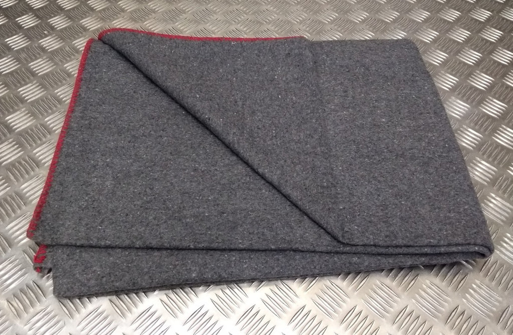Military Army Style Whipped End Blanket Wool Mix Blanket Personal Bedding New