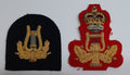 Bandsman Lyre Badges Hand Embroidered Wire Arm Patches British Army Pattern