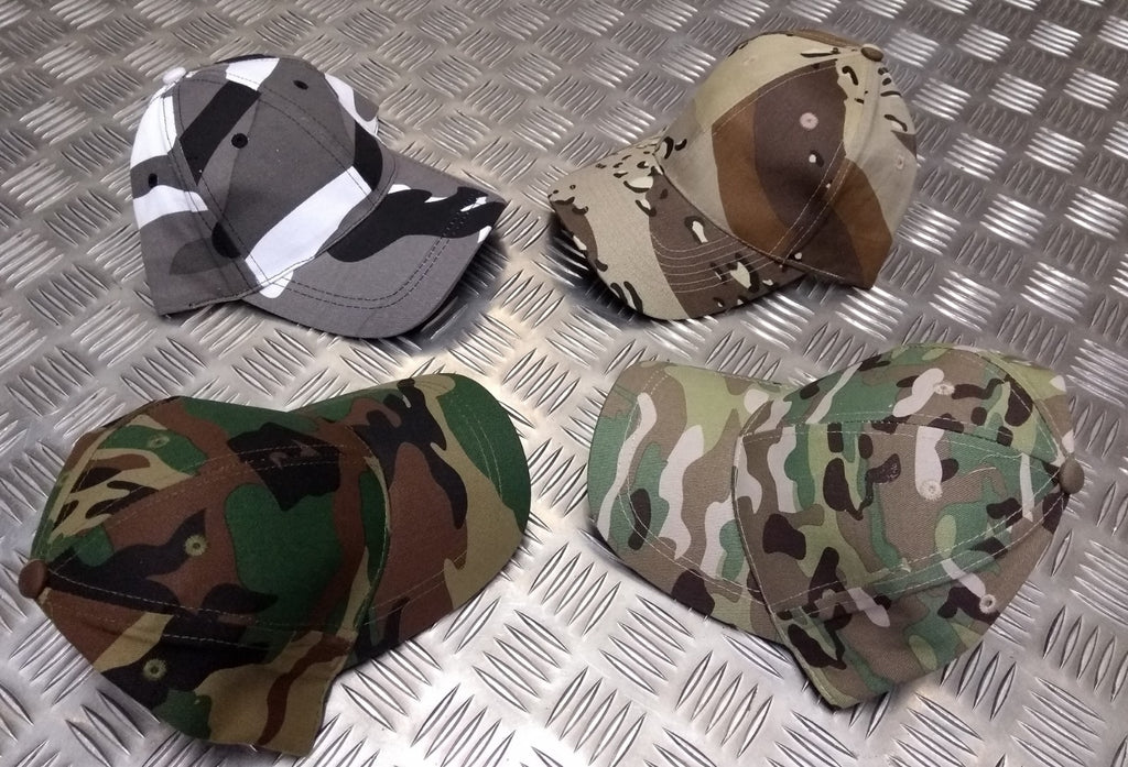 100% Cotton ARMY Children's Assorted Camouflage Baseball Hat / Cap - Brand NEW
