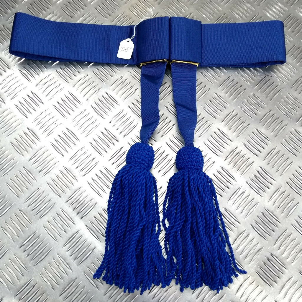 Waist Sash Genuine British Made Forces Issue Officers Royal Blue Ceremony