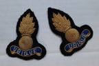 Royal Engineers Mess Kit Badge British Army Black Embroidered OFC Officer Collar Patches