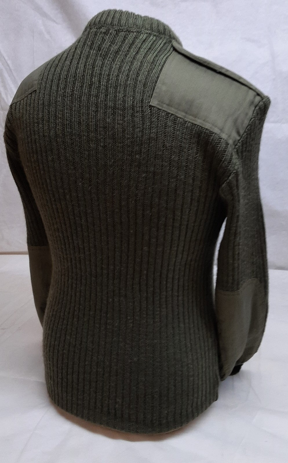 Army Commando Jumper British Forces Ribbed Olive Green Pullover No Insignia XL
