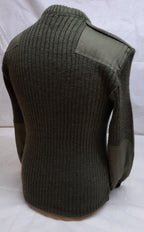 Army Commando Jumper British Forces Ribbed Olive Green Pullover No Insignia XL