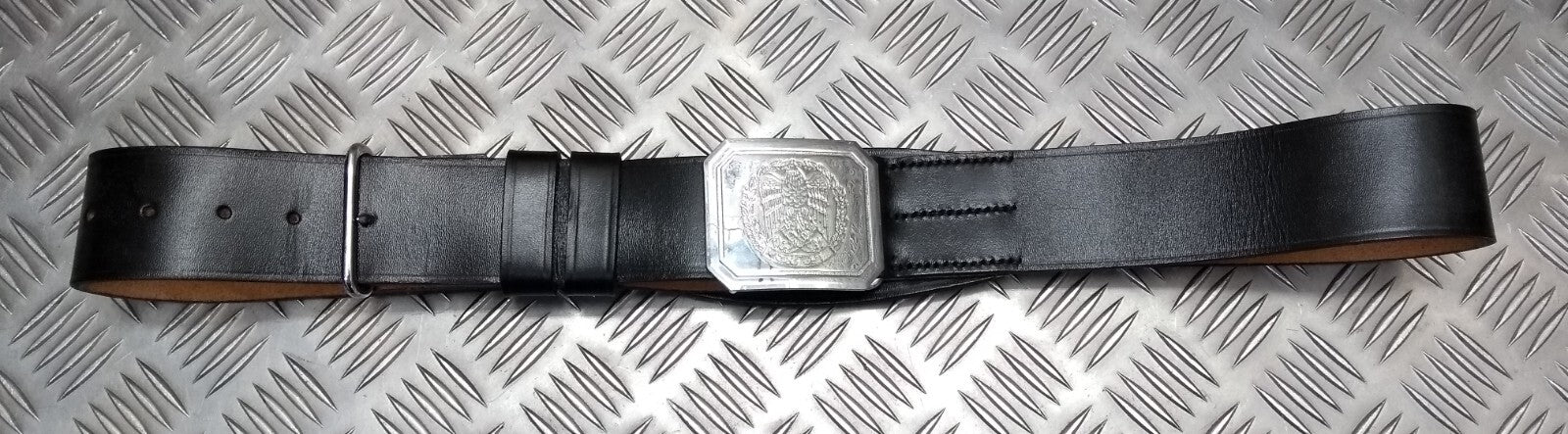 UAE Belt Ceremonial & Parade Duties Leather & Chrome Buckle