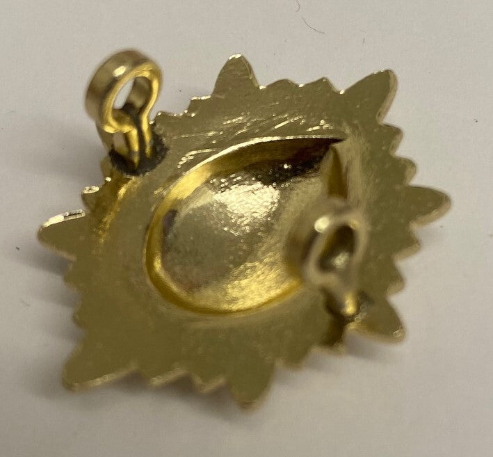 Footguards Rank Star Gold Genuine British Army High Domed - - NEW