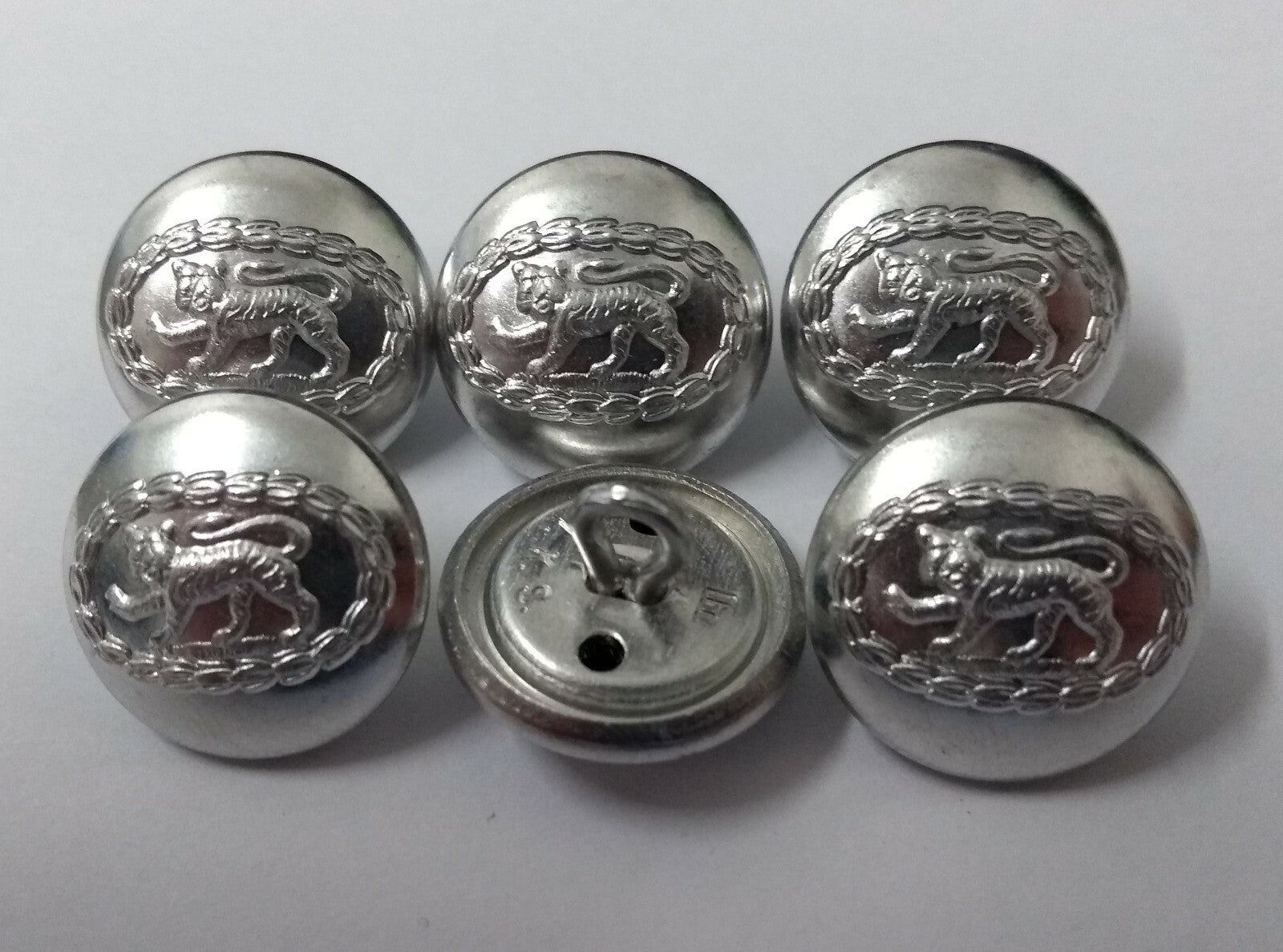 Genuine British Army Issue No1 / No2 Dress Royal Anglian Reg Silver Buttons 30L