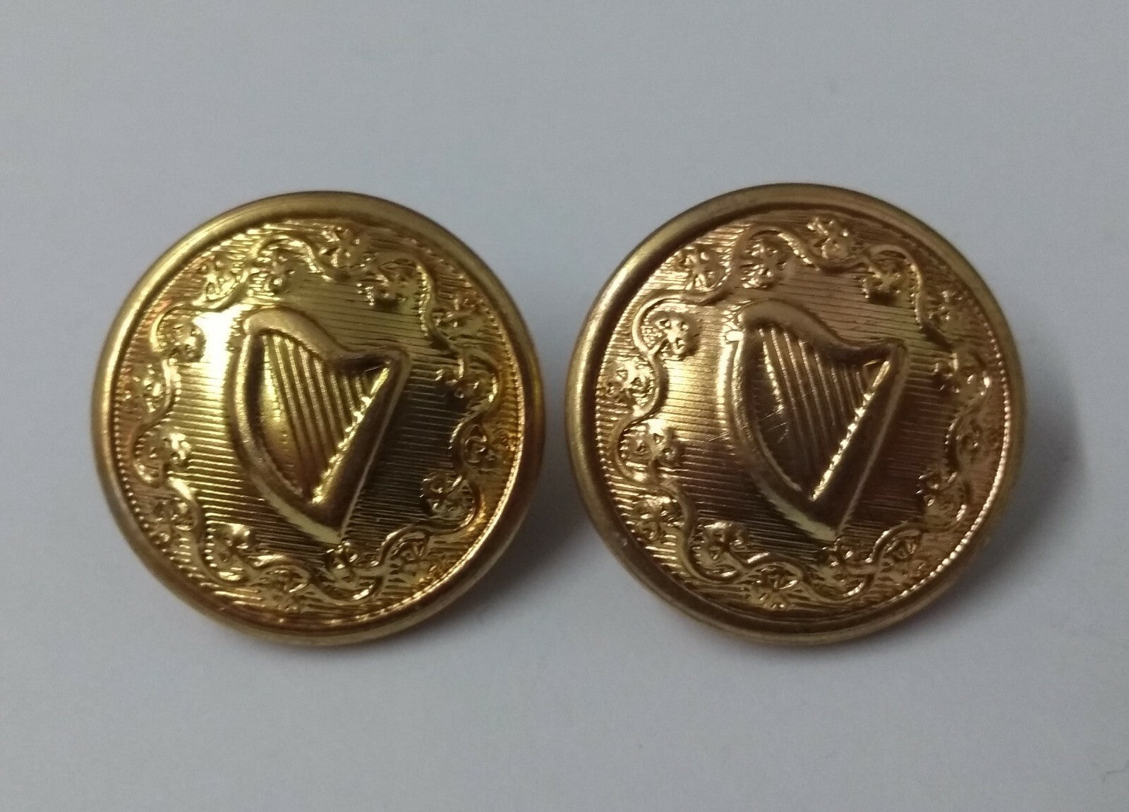 Harp Buttons With Decorative Border looped back ring Type ASBT193 X6