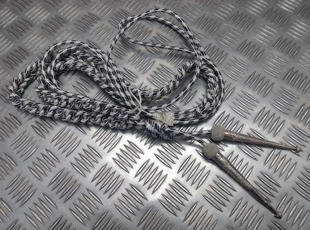 Oman Silver Aiguillette Senior Officer Blue Fleck Ceremonial UK Made