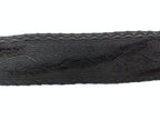 Black Viscose Oakleaf Lace 44mm wide with Jacquard Design, Leaves & Acorns NEW