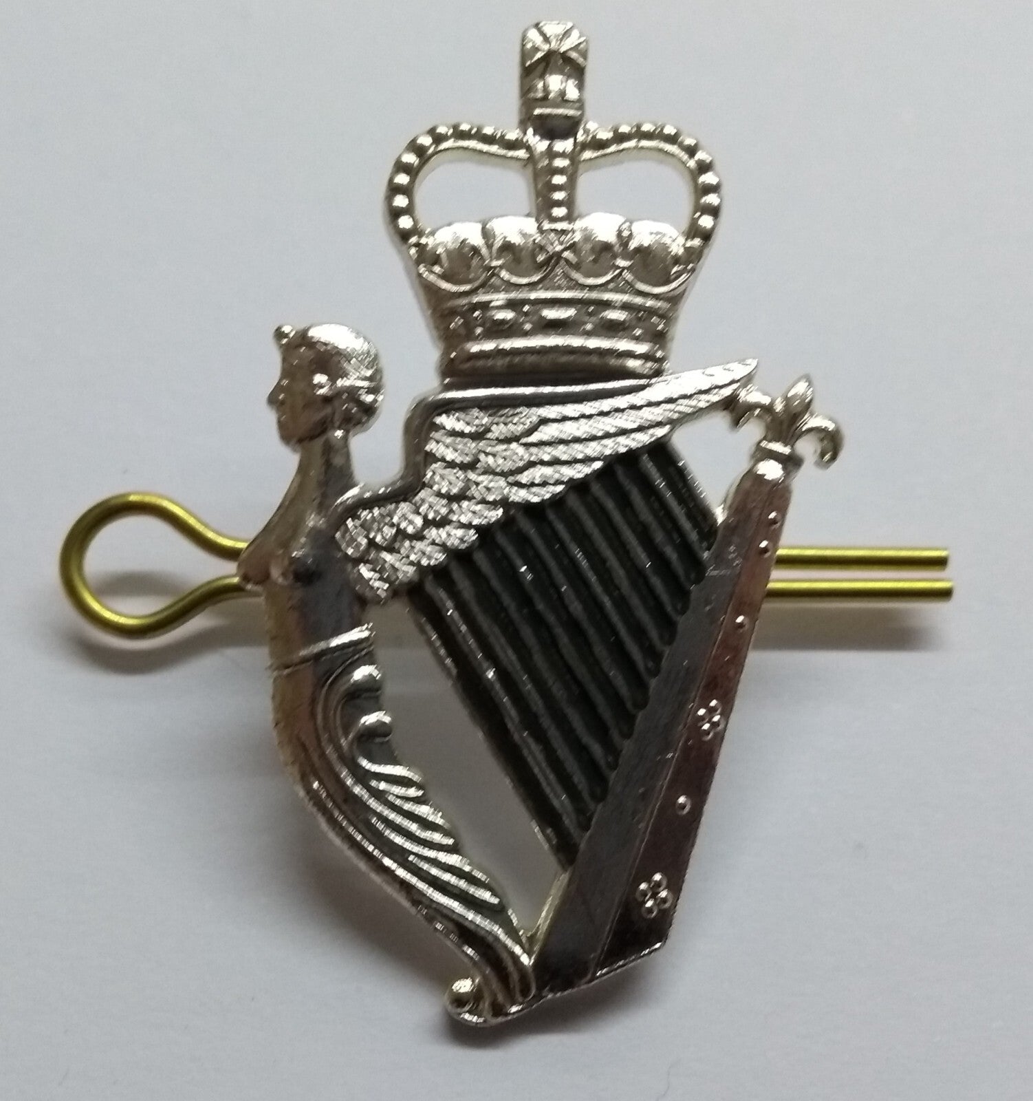 Caubeen Hat Badge British Army Royal Irish Uniform (Harp of Erin) Insignia