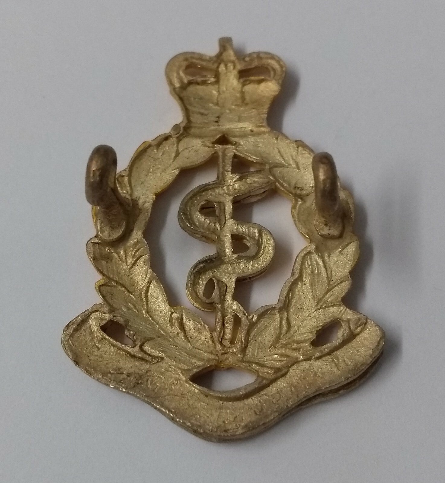 Vintage RAMC Hat Badge British Army Issue Royal Army Medical Corps Old Pattern