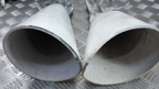 British Army Household Cavalry White Leather Gauntlet Parade Gloves Size 9.5