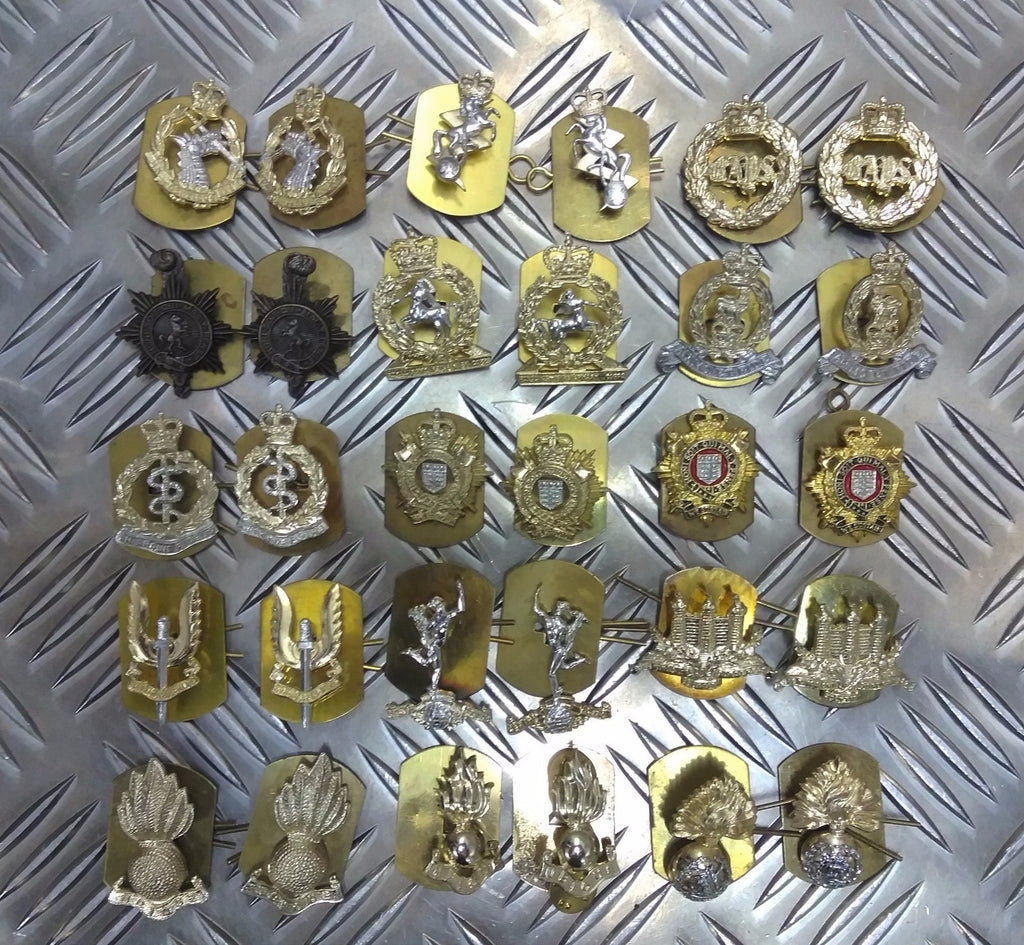 Collar Dogs and Lapel Badges Various Types Available Sold in Pairs