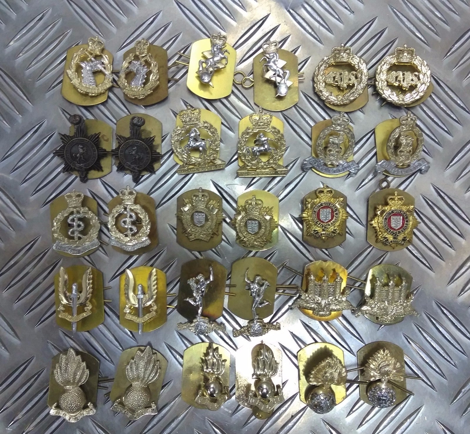 Collar Dogs and Lapel Badges Various Types Available Sold in Pairs