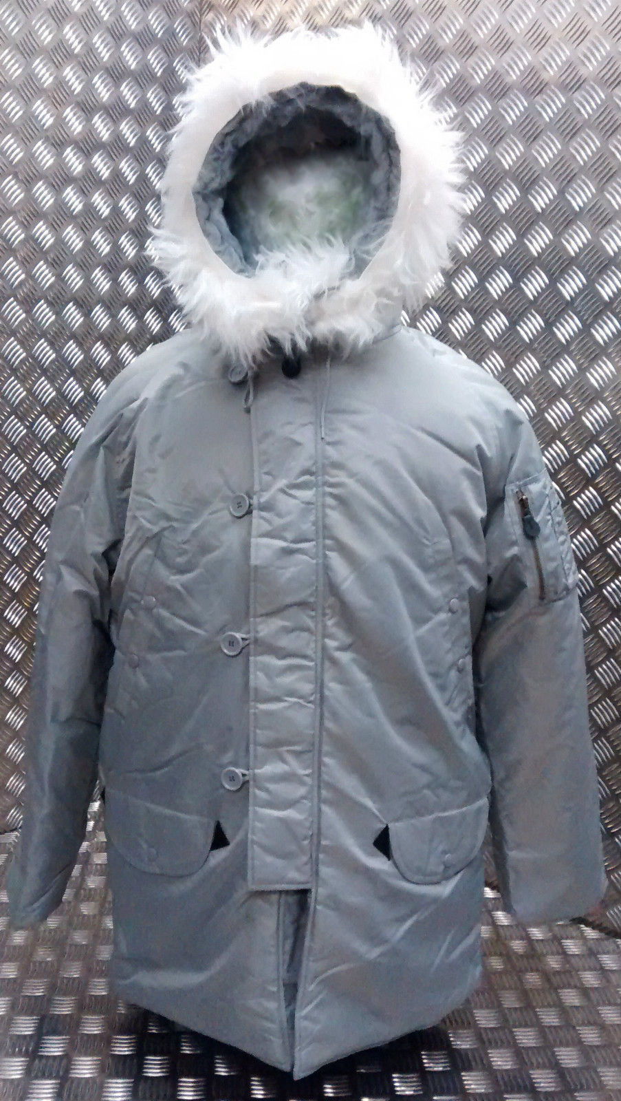 US N3B Military Style ECW Snorkel Parka Grey NEW