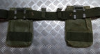 M39 Belt & Utility Pouches WW2 Pattern Heavy Canvas Vintage Army Webbing ASST