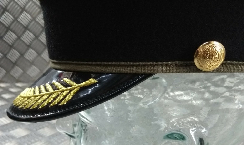 Fancy Dress Hat Style Gold Peak Officers Ceremonial & Parade All Sizes