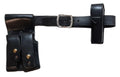 Leather Belt 36" With MP5 Double Ammo Pouch & PWL Spring loaded Canister Holder