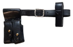Leather Belt 36" With MP5 Double Ammo Pouch & PWL Spring loaded Canister Holder