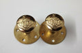 Genuine Vintage N Rhodesia Regimental Insignia Gold Screw Buttons X2 13mm V0687