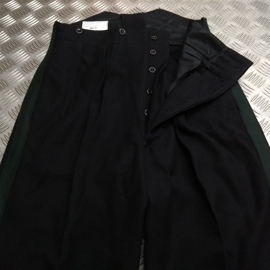 No1 Dress Trousers British Army Light Infantry / Rifles Green Stripe Asst Sizes