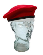 Red Army Beret UK Old Pattern Compton Webb Ltd 100% Wool Leather Trim 59cm