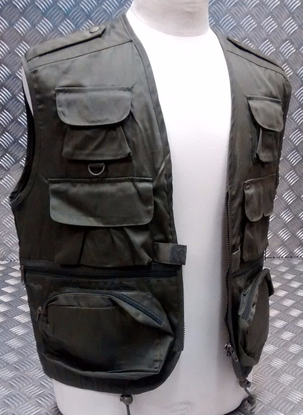 Fishing Hunters Photographers Multi Pocket Vest Military Green (OD)