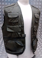 Fishing Hunters Photographers Multi Pocket Vest Military Green (OD)