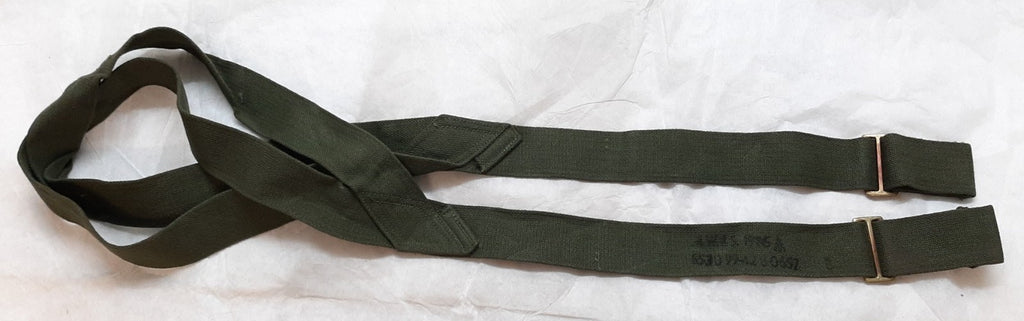 Genuine Vintage British OD Green Canvas Transport Sling Aux Strap