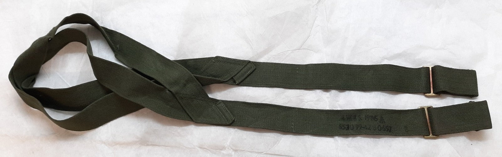 Genuine Vintage British OD Green Canvas Transport Sling Aux Strap