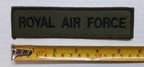 RAF Royal Air Force Badges 1 X Chest Tape / Bar 1 Pair Shoulder mudguards OD Green