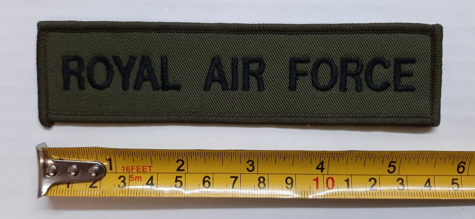RAF Royal Air Force Badges 1 X Chest Tape / Bar 1 Pair Shoulder mudguards OD Green
