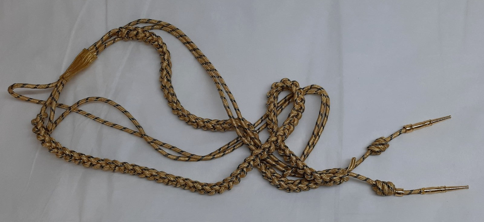 RAF Royal Air Force Aiguillette Gold with Blue Senior OFC and Musicians Shoulder Garnish