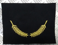 Officers Palmleaf Braid Uncut Cap Peak Silver on Black Felt British Made