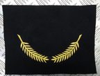 Officers Palmleaf Braid Uncut Cap Peak Silver on Black Felt British Made