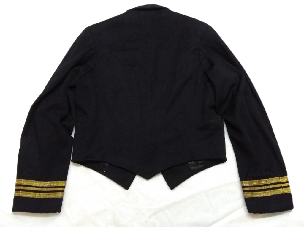 Vintage RN Mess Jacket 1950s Pattern British Royal Navy Kings Crown Buttons