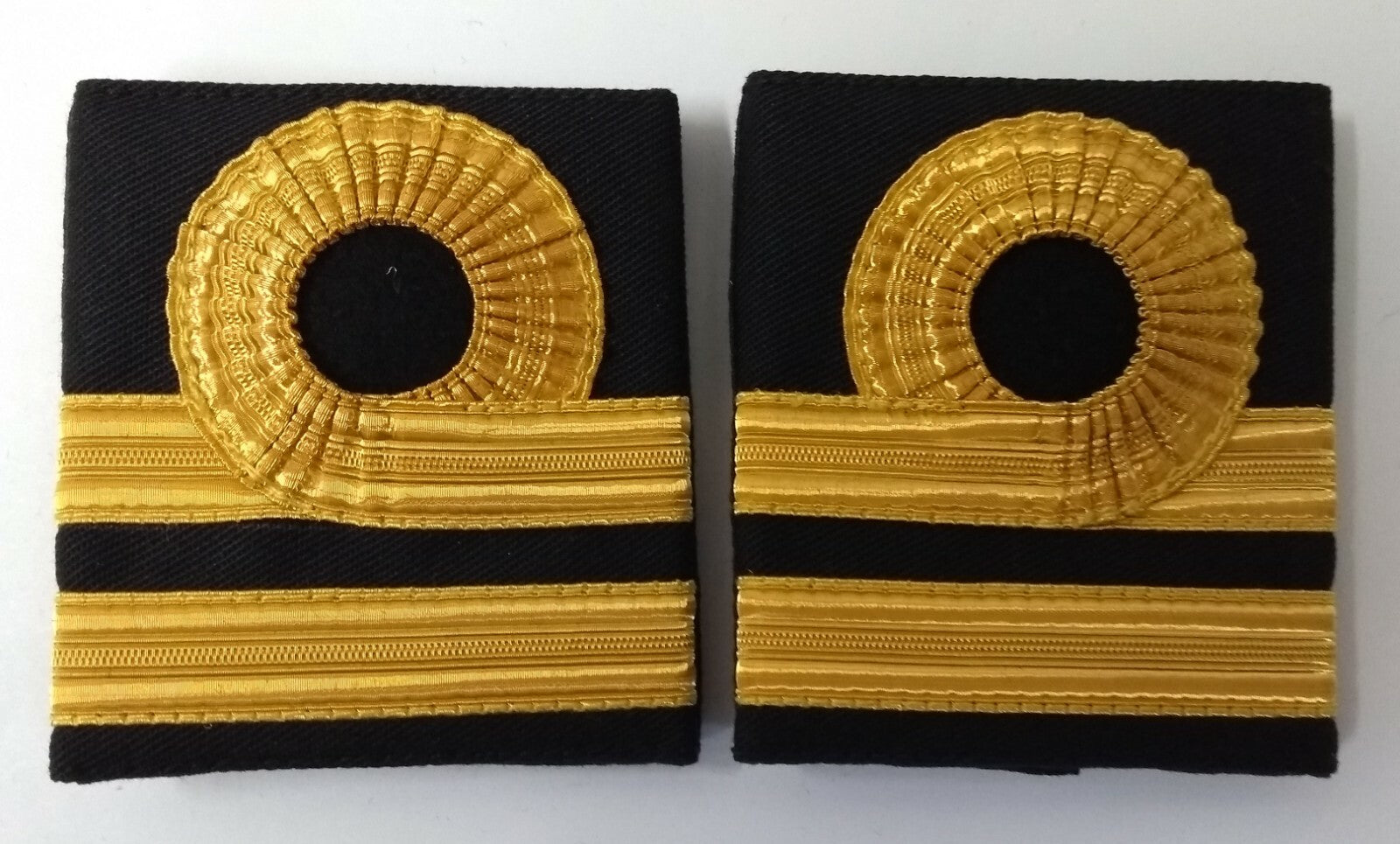 Genuine British Issue Royal Navy Lieutenant Gold Lace Rank Slides RN