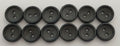 Ex Service Buttons Old Pattern British Made Mid Grey 2 Hole Size 12.5mm