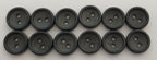 Ex Service Buttons Old Pattern British Made Mid Grey 2 Hole Size 12.5mm