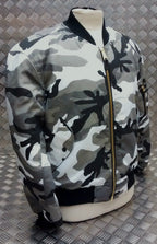 MA1 US Military Style Bomber Jacket Camo Asst Cols - NEW