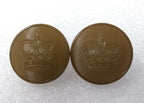 Genuine Vintage British Issue St Edwards Crown Khaki Buff Buttons 40L