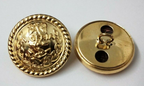 Genuine Nigerian Navy Issue Eagle and Anchor Insignia Ring Back Buttons X2 V0344