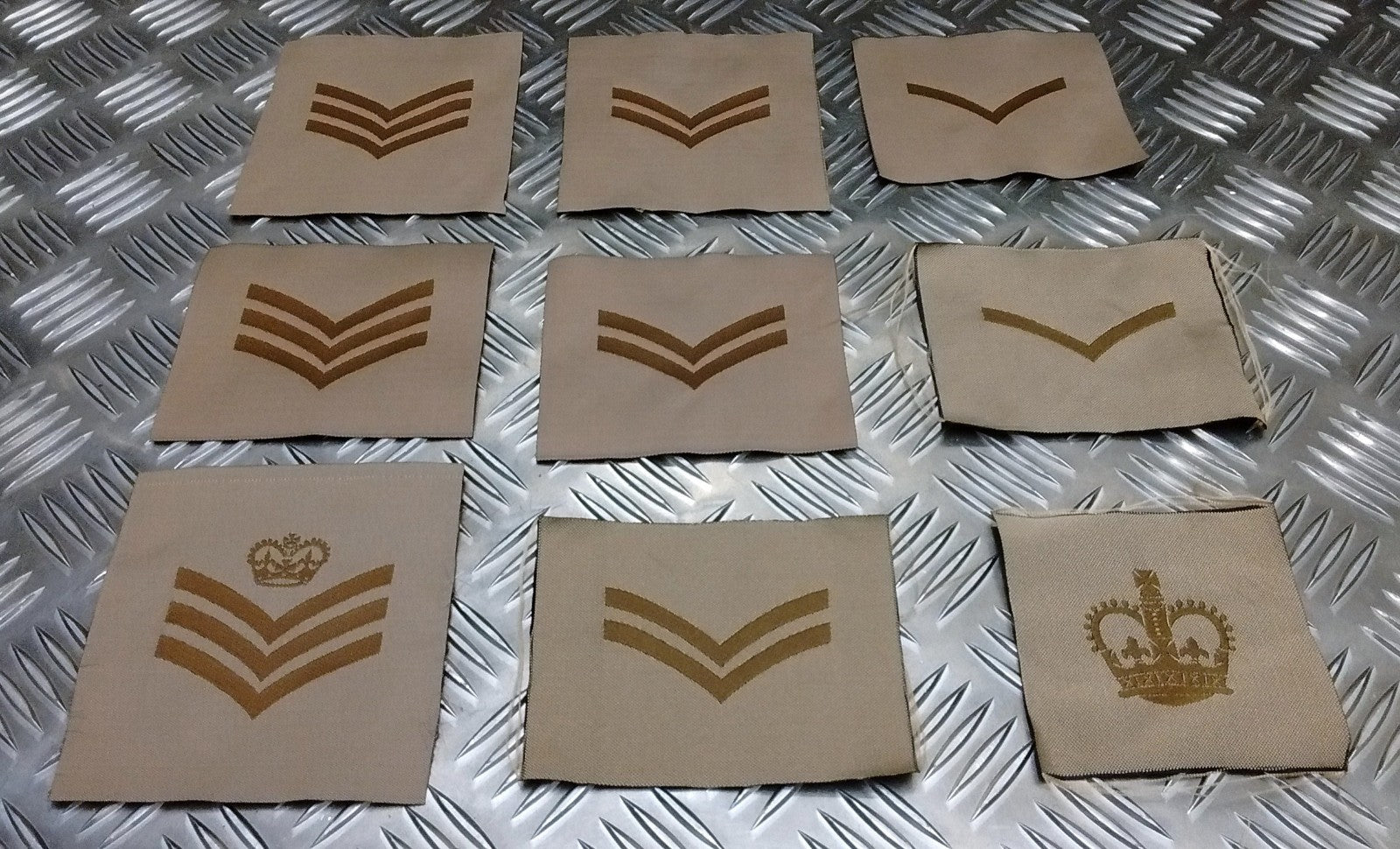 Rank Badges Army Green / Desert OD / DS Subdued Assorted Ranks 1 Pair New