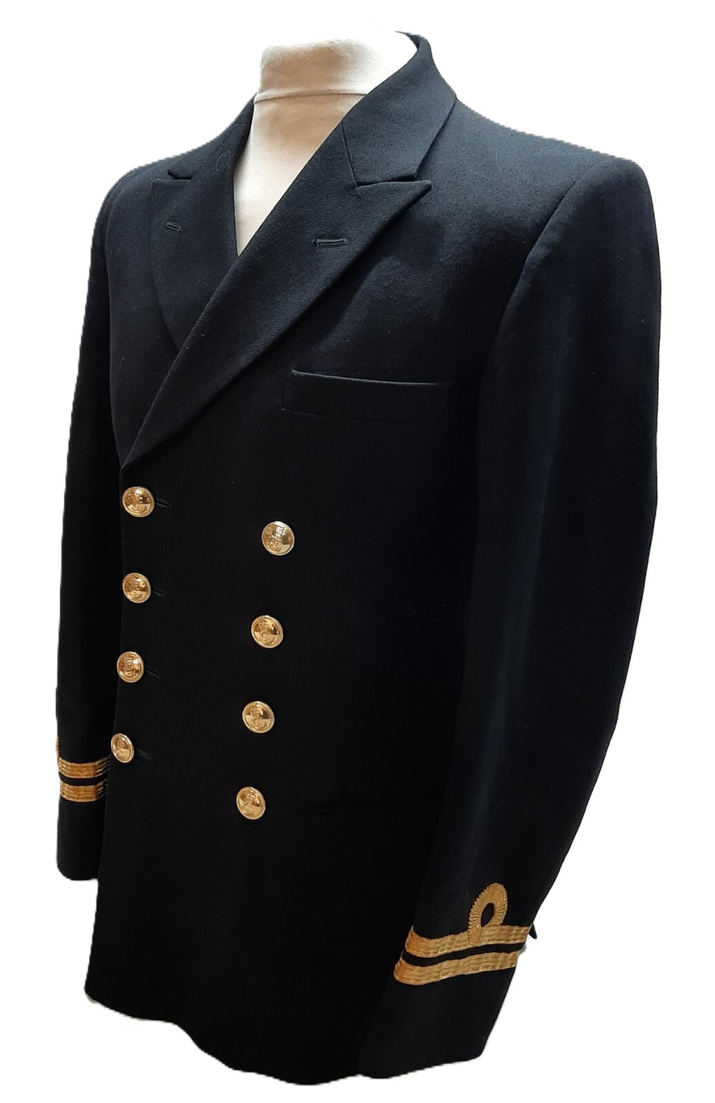RN Jacket British Naval OFCs LT No1C Diagonal Serge 8 Button 100 Regular