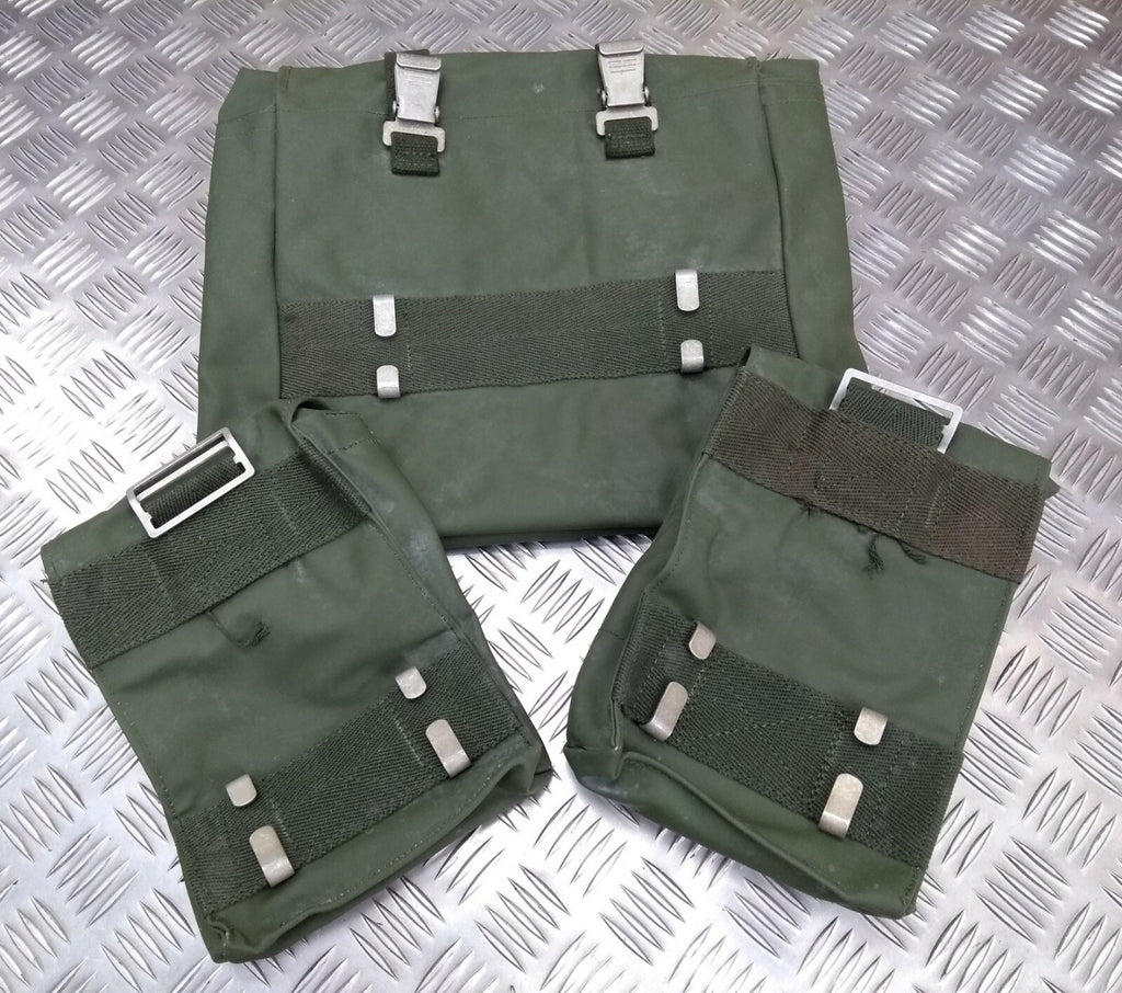Vintage Army Issue Heavy-duty Backpack Belt Harness & Pouch Set Vinyl