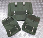 Vintage Army Issue Heavy-duty Backpack Belt Harness & Pouch Set Vinyl