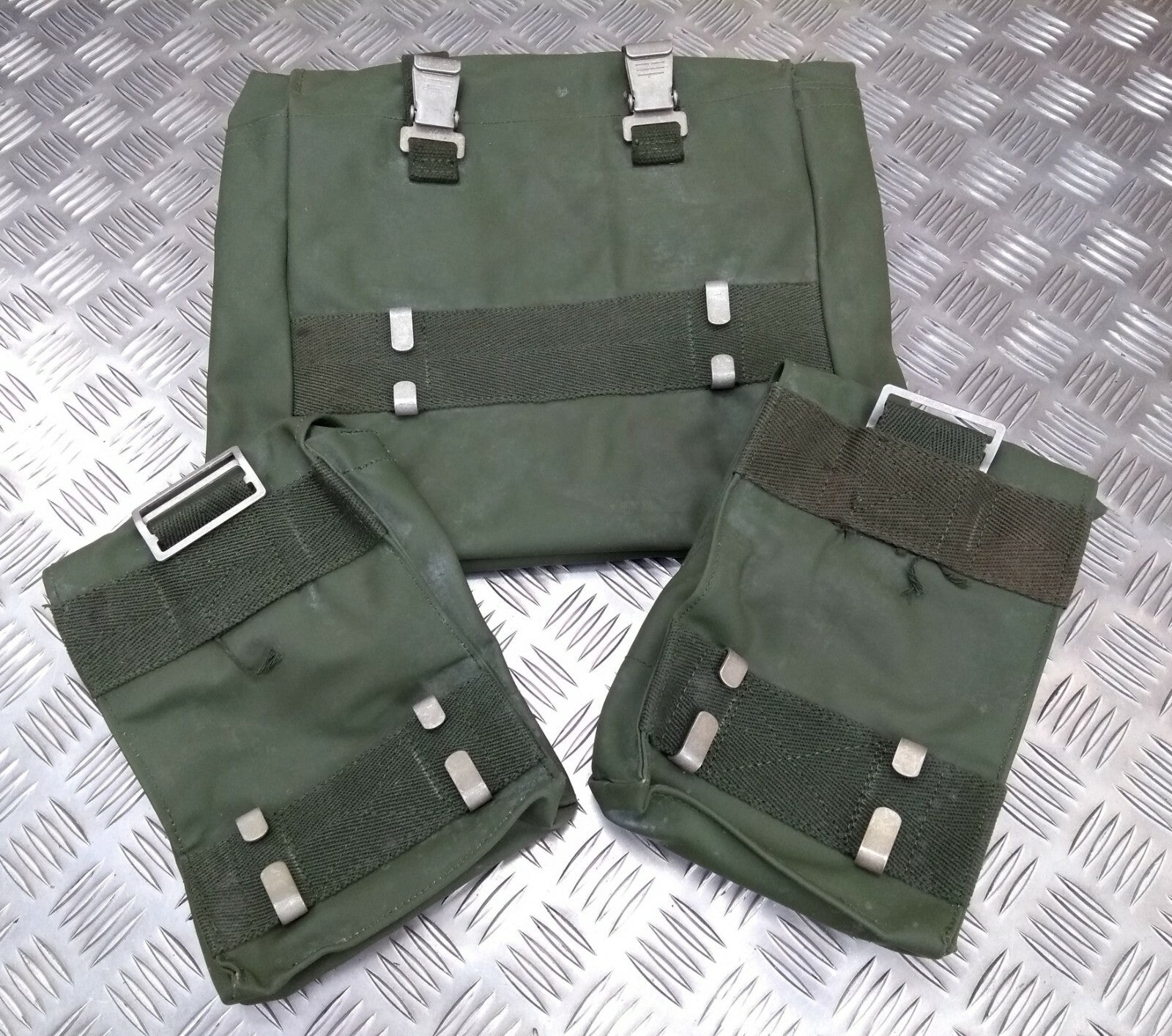 Vintage Army Issue Heavy-duty Backpack Belt Harness & Pouch Set Vinyl