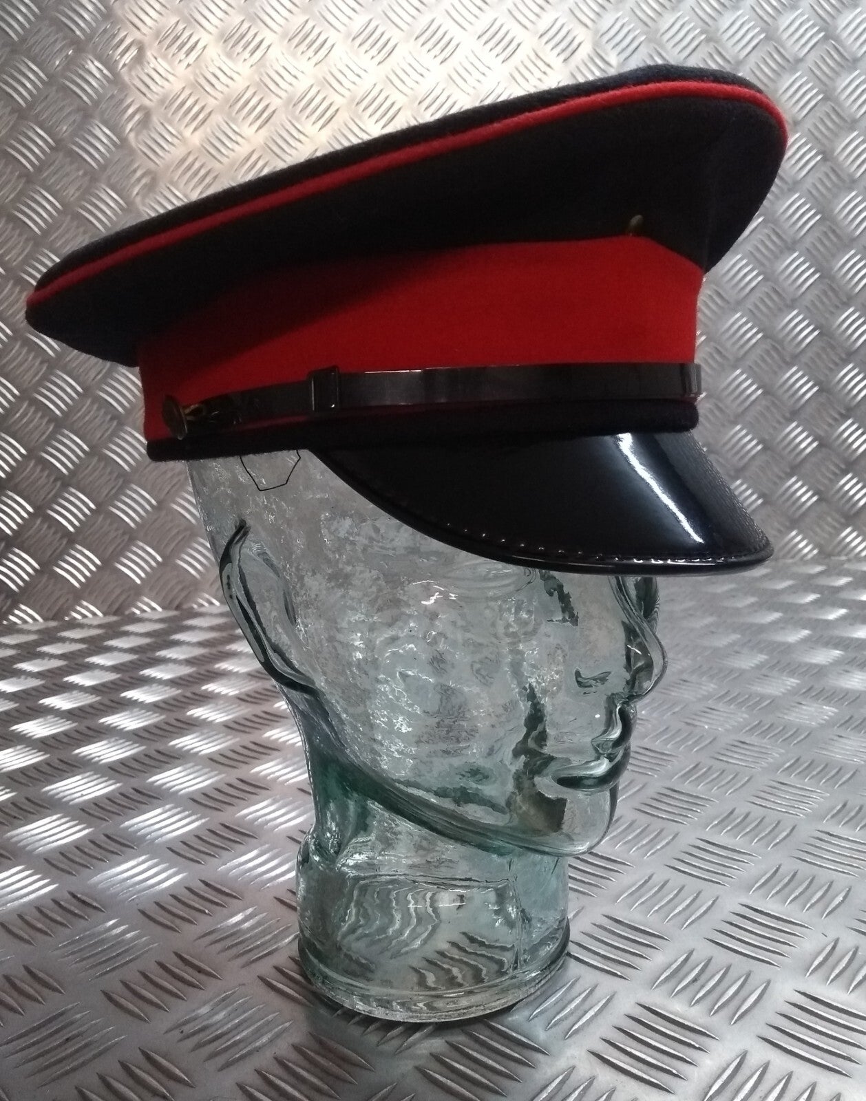 PWRR Dress Hat British Army Royals Uniform Peak Cap No1 With Chinstrap 56cm