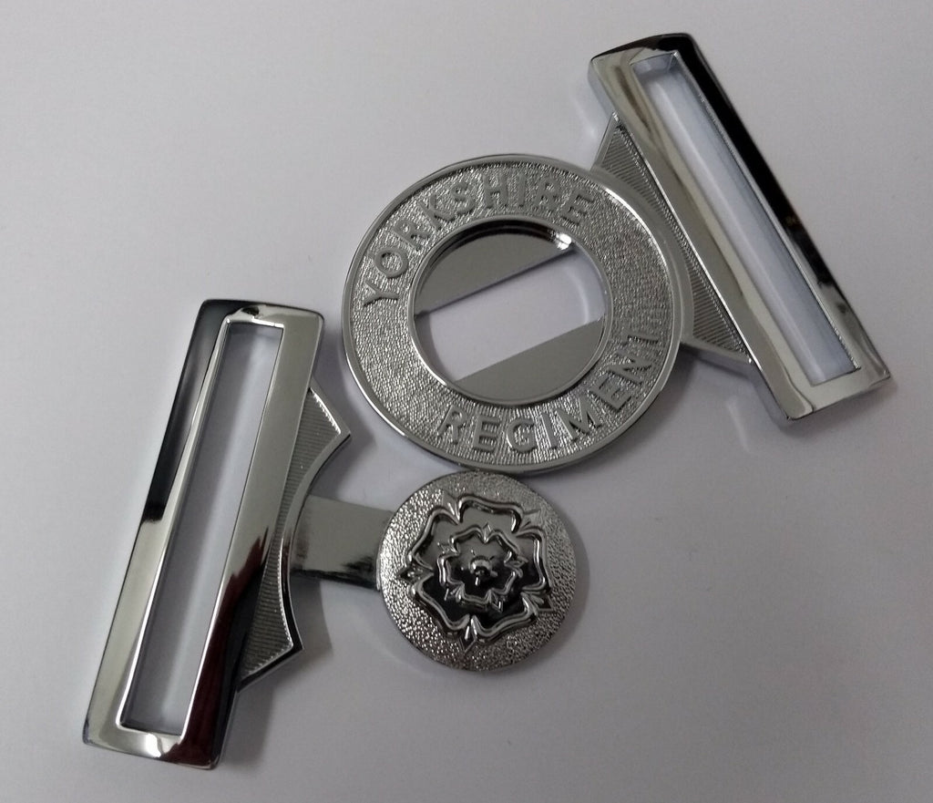 Genuine British Army Yorkshire Regiment Insignia Ceremonial Stable Belt Buckle