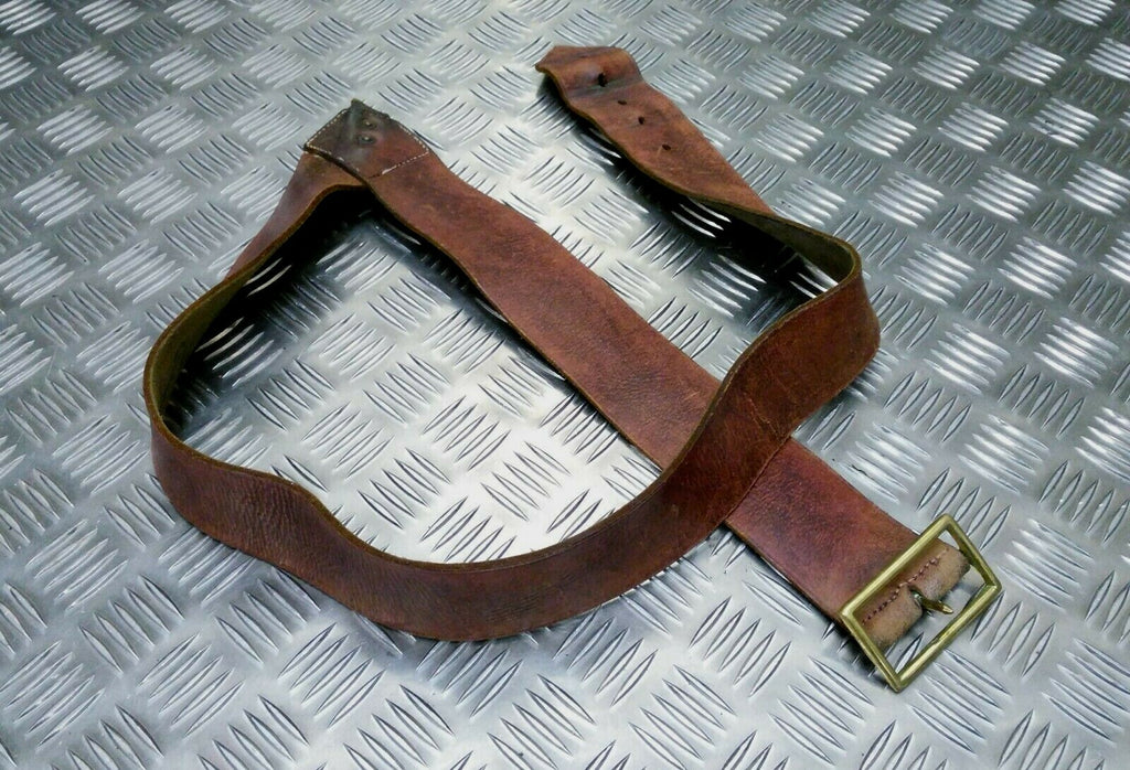 Vintage Drum Belt Brown Leather British Issue Pre WW2 Faulty